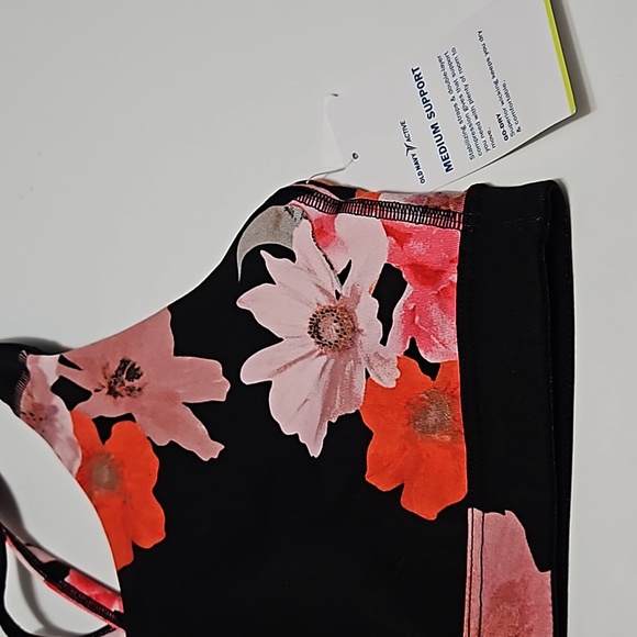 Old Navy Floral Stretch Pull Over Sports Bra Size L #W-772 - Picture 2 of 9